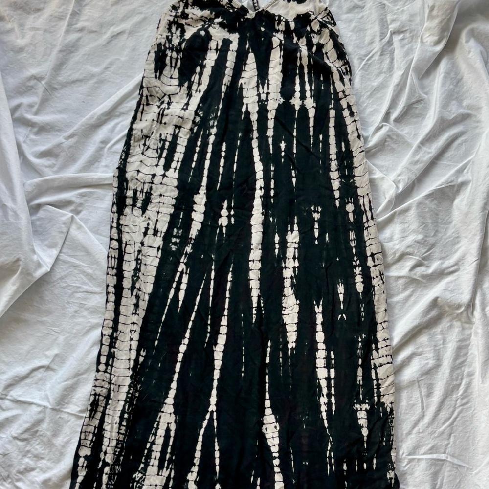 Old Navy Long black/white dress XS